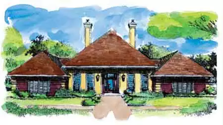 image of traditional house plan 1267